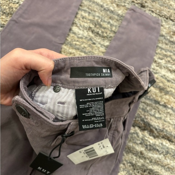 NEW KUT From The Kloth Mia Toothpick Skinny Jeans Sz 4 NWT | KUT Corduroy Jeans- - Picture 8 of 15